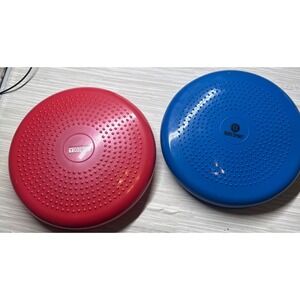 Body Sport & Togu Balance Disc Set Blue Red Stability Wobble Cushion 13" Core